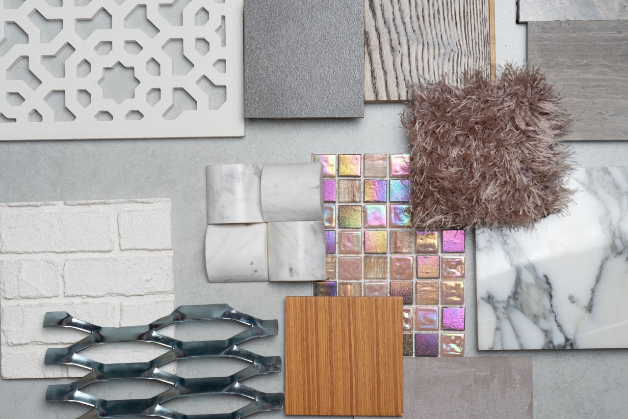 materiales decorativos para diseño de interiores